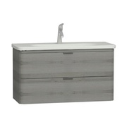 Тумба с раковиной VitrA Nest Trendy 100 см 2 ящика серый дуб