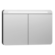 Зеркало-шкаф VitrA Nest Trendy 100 см с подсветкой антрацит глянец