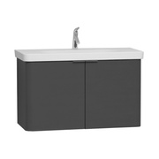 Тумба с раковиной VitrA Nest 100 см антрацит глянец
