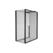 Душевая кабина VitrA Notte 160x90 см, без двери, черный матовый, левая