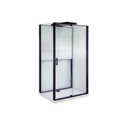 Душевая кабина VitrA Notte 120x90 см, дверь, черный матовый, левая