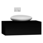 Тумба для раковины VitrA Options Lux 100 см черный глянец