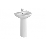 Раковина Vitra S20 5501B003-0001 50 см, отверстие для смесителя посередине, с боковыми отверстиями