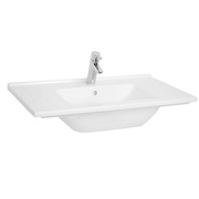 Раковина VitrA S50 80 см, Vanity, с отверстием под смеситель посередине, перелив
