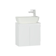Тумба с раковиной VitrA Shift + 50 см белый акрил