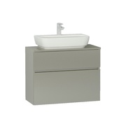 Тумба для раковины VitrA Shift + 80x35.5x62 см без отверстия мокко акрил