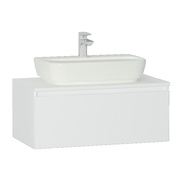 Тумба для раковины VitrA Shift + 80x45.5x34 см без отверстия белый акрил