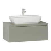 Тумба для раковины VitrA Shift + 80x45.5x34 см с отверстием мокко акрил