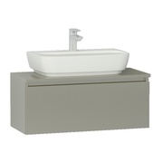 Тумба для раковины VitrA Shift + 120x45.5x34 см без отверстия мокко акрил