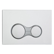 Кнопка смыва Vitra Sirius 740-0480 двойная, ABS, пластик, хром глянец