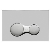 Кнопка смыва Vitra Sirius 740-0485 двойная, ABS, пластик, хром матовый