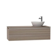 Тумба для раковины VitrA System Fit 120x34x37.5 см отверстие справа серый дуб профиль-ручка
