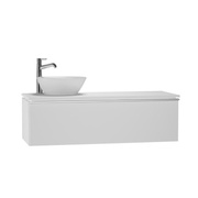 Тумба для раковины VitrA System Fit 120x34x37.5 см отверстие слева белый глянец профиль-ручка