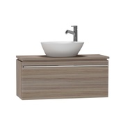 Тумба для раковины VitrA System Fit 80x47x37.5 см серый дуб ручка