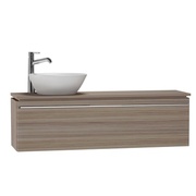 Тумба для раковины VitrA System Fit 120x53x37.5 см отверстие слева серый дуб ручка