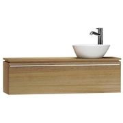 Тумба для раковины VitrA System Fit 120x47x37.5 см отверстие справа натуральное дерево ручка