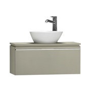 Тумба для раковины VitrA System Fit 80x53x37.5 см металлик серый ручка