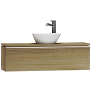 Тумба для раковины VitrA System Fit 120x53x37.5 см натуральное дерево профиль-ручка