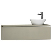 Тумба для раковины VitrA System Fit 120x53x37.5 см отверстие справа металлик серый профиль-ручка