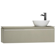 Тумба для раковины VitrA System Fit 120x53x37.5 см отверстие справа металлик серый ручка