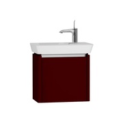 Тумба с раковиной VitrA T4 50 см левый бургундский матовый
