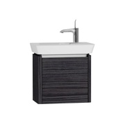Тумба с раковиной VitrA T4 50 см правый черный текстурный