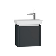 Тумба с раковиной VitrA T4 50 см правый серый матовый