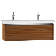 Тумба с раковиной VitrA T4 130 см коричневый текстурный