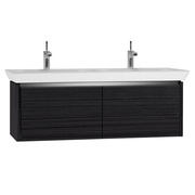 Тумба с раковиной VitrA T4 130 см черный текстурный