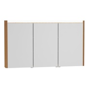 Зеркало-шкаф VitrA T4 130 см с освещением коричневый текстурный