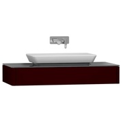 Тумба для раковины VitrA T4 100 см узкая бургундский матовый