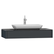 Тумба для раковины VitrA T4 100 см узкая серый матовый