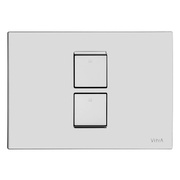 Кнопка смыва VitrA Twin двойная пневматическая, ABS, пластик, хром глянец