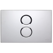 Кнопка смыва Vitra Twin 740-0280 двойная, ABS, пластик, хром глянец