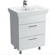 Тумба с раковиной Vitra Vision 57123 65 см 2 ящика