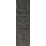 41zero42 Nok 4101224 Totem Ebony Декор 6,5x20 см, Италия, под бетон  - фото 1