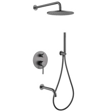 Abber Wasser Kreis AF8117NG никель Душевой комплект Россия - фото 1 - фото 1