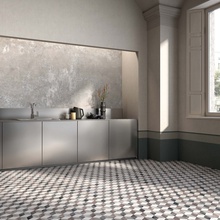 Abk Ghost 30x60, для ванной, керамогранит, стиль: современный, цвет: серый, Италия, под бетон , матовая - фото интерьера 1 - фото 4