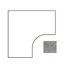 ABK Out 20 0015921 Curve Poetry Stone Pirenei Grey R11 Спец. Элемент 60x60 см, Италия, под камень  - фото 1