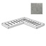 ABK Out 20 0015939 Angolare Dx Griglia PoetryStone Pirenei Grey Спец. Элемент 15x80 см, Италия, под камень  - фото 1