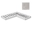 ABK Out 20 0015927 Angolare Dx Griglia Salento Gris Спец. Элемент 15x80 см, Италия, под камень  - фото 1