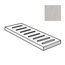 ABK Out 20 0017702 Griglia Poetry Stone Reloaded Silver Спец. Элемент 15x60 см, Италия, под камень  - фото 1