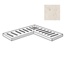 ABK Out 20 0018103 Angolare Griglia Dx Poetry Stone Trani Ivory Спец. Элемент 15x60 см, Италия, под камень  - фото 1