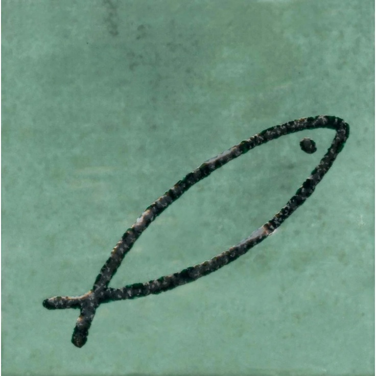 ABK Poetry Colors 0011954 Swim Sage Декор 10x10 см, Италия, под камень  - фото 1