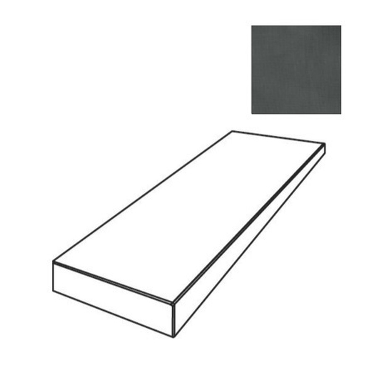 ABK Poetry Net 0018028 Angolare Top Sx Coal Nat Угловая ступень 32x120 см, Италия, под бетон  - фото 1