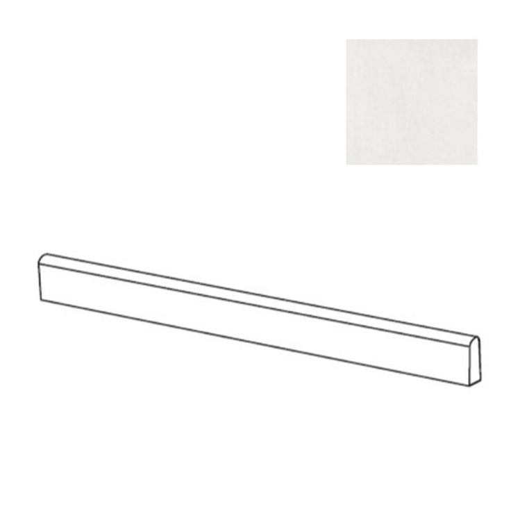 ABK Poetry Net 0018014 Battiscopa Milk Nat Плинтус 5,5x120 см, Италия, под бетон  - фото 1