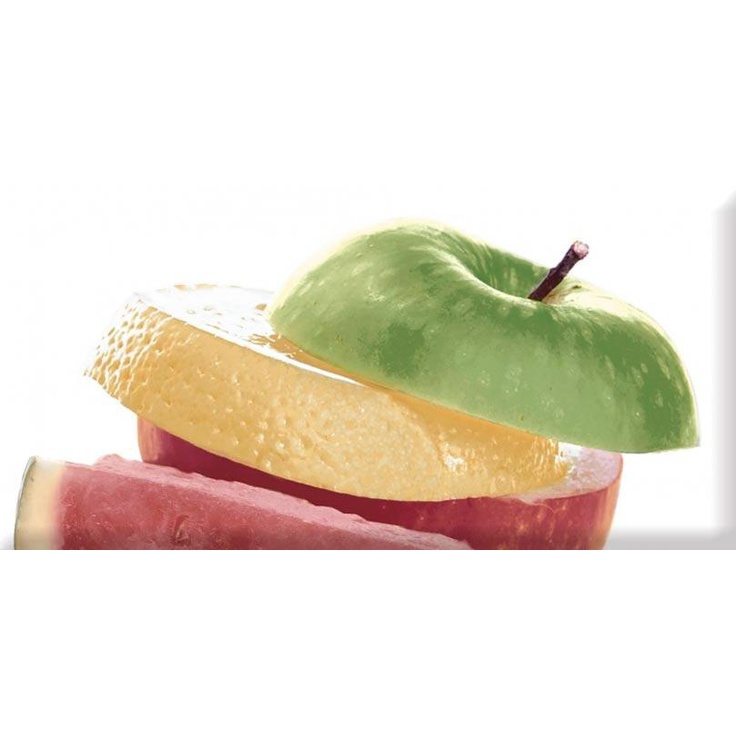 Absolut Keramika Monocolor AK0837 Fruit Mosaic 01 Декор 10x20 см, Испания, под обои  - фото 1