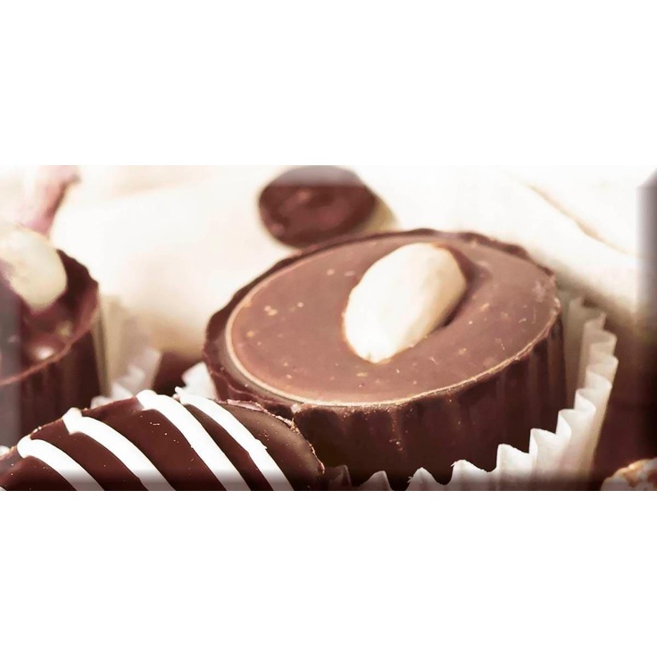 Absolut Keramika Monocolor AK0841 Chocolat Cake 02 Декор 10x20 см, Испания, под обои  - фото 1