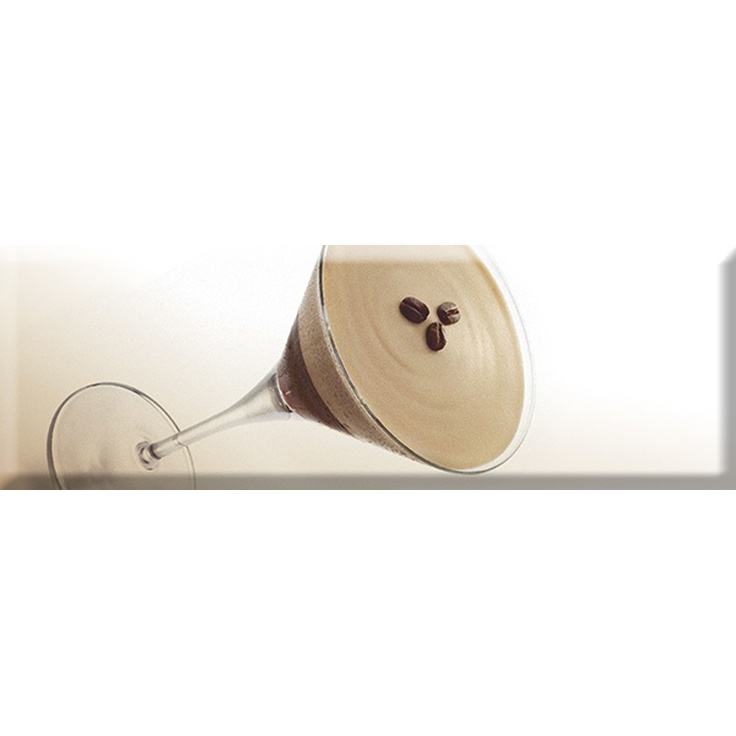 Absolut Keramika Monocolor Coffee Glass 01 Декор 10x30 см, Испания, под камень  - фото 1