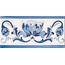 Adex Modernista ADMO3033 Cenefa Benidoleig Pb Azul CC B Декор 7,5x15 см, Испания, ничего - фото 1
